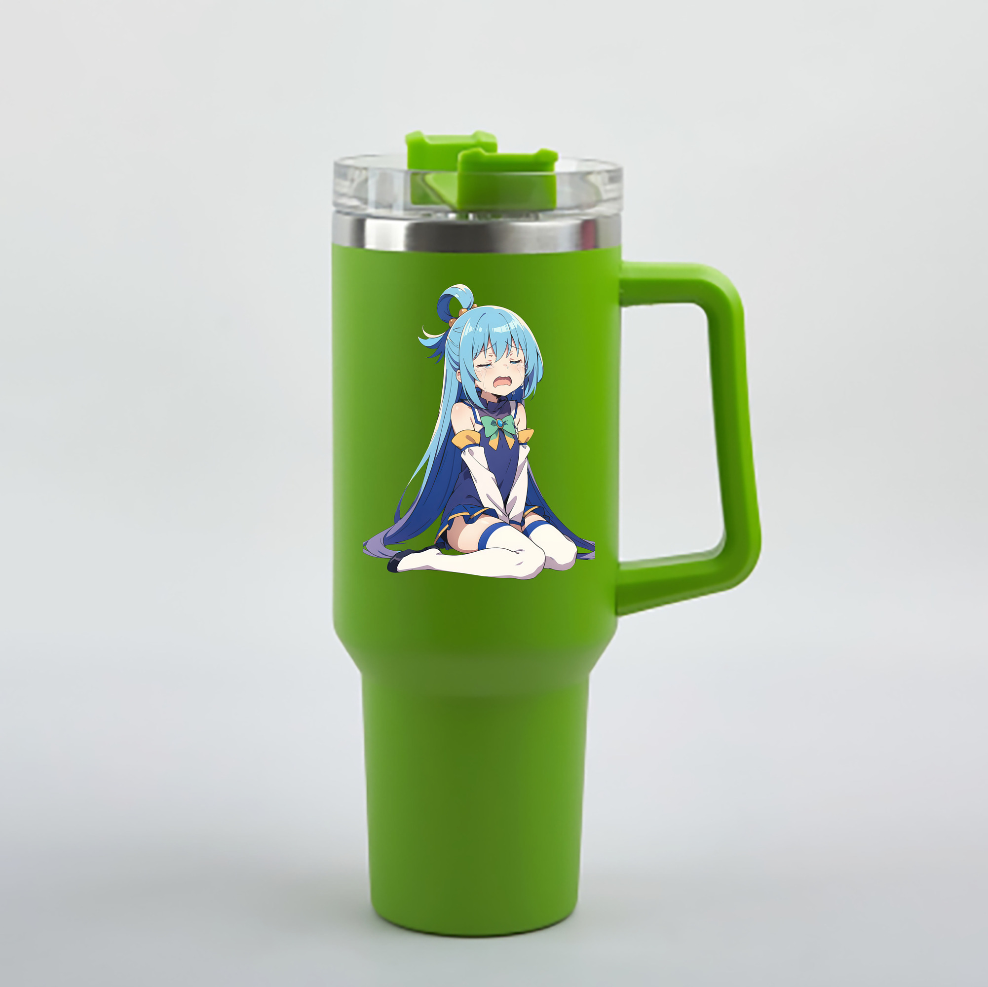 （画像用） 転スラ Regarding Reincarnated to Slime 1200mL車用タンブラー - クリスタルステッカー（プラスチックストロー付き）